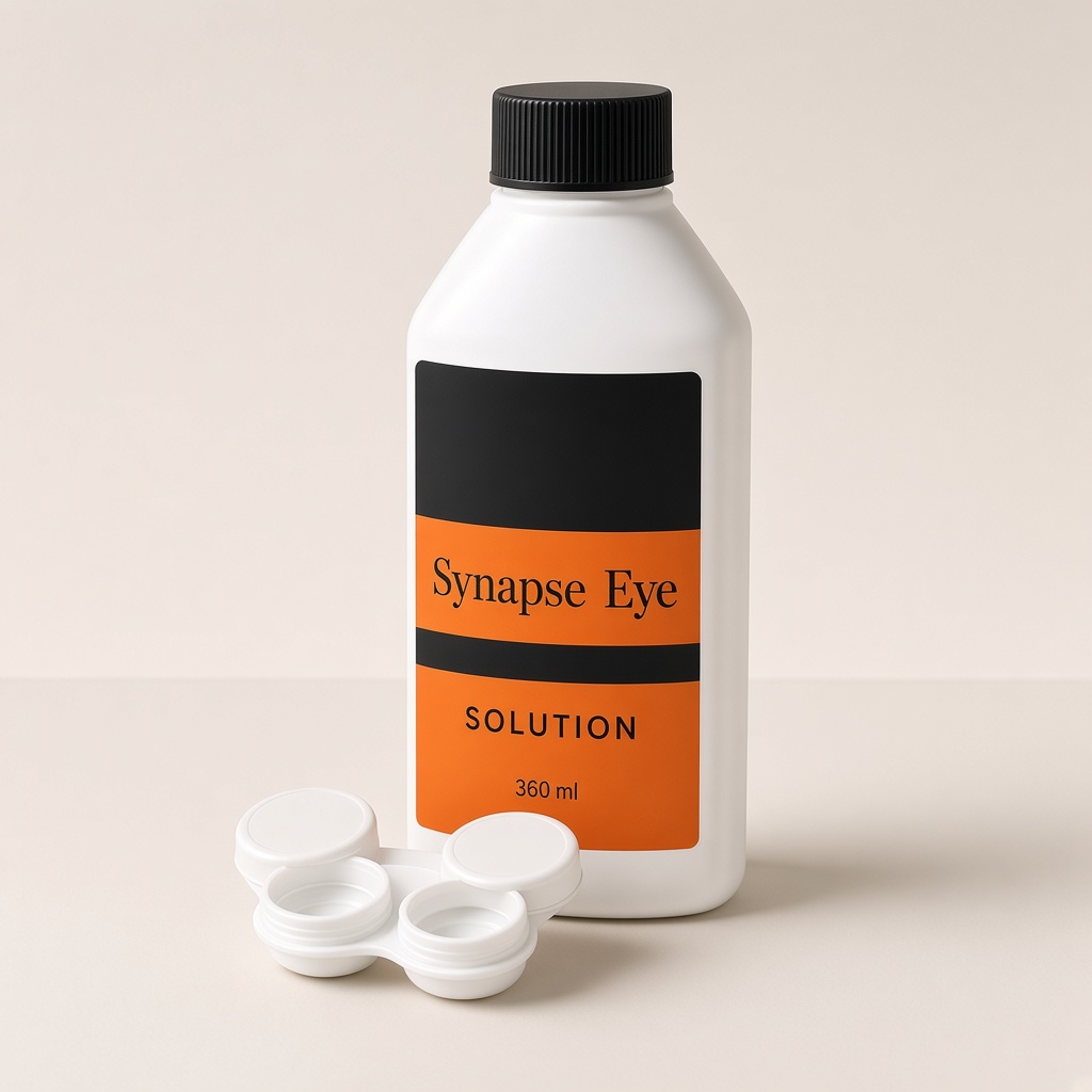 Φιάλη διαλύματος φακών SynapseEye 360 ml με θήκη φακών